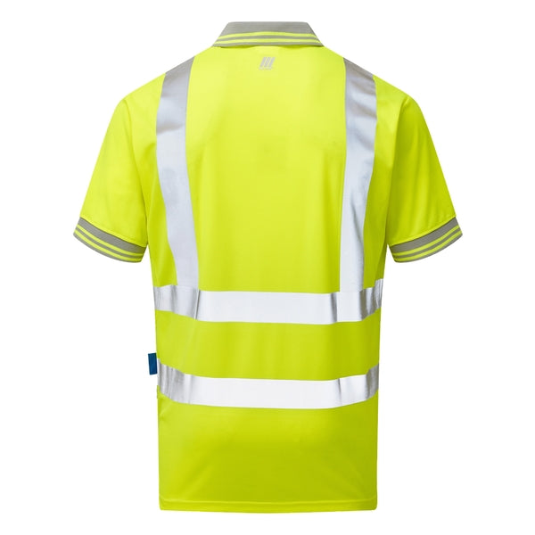 PULSAR P175 Polo Shirt High Visibility Yellow - Indigo Supplies Ltd