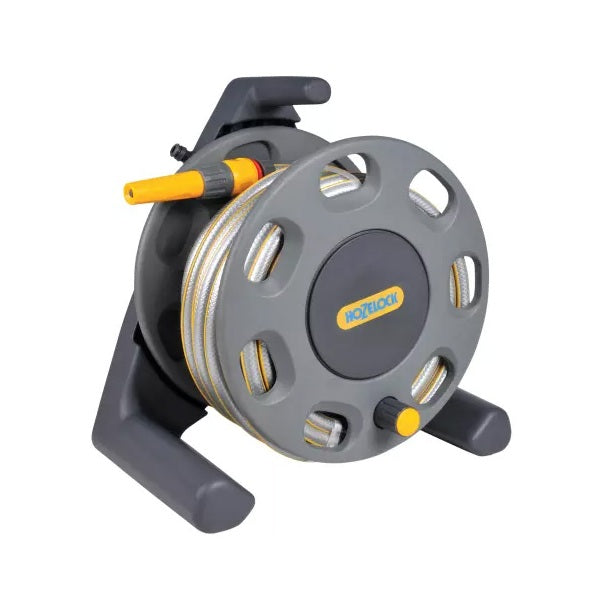Hozelock Freestanding Compact Hose Reel + 25m of 12.5mm Hose - Indigo Supplies Ltd