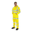 KeepSAFE High Visibility Hooded Sweatshirt Yellow - Indigo Supplies Ltd