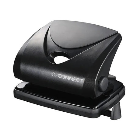Q Connect Medium Duty Hole Punch Black - Indigo Supplies Ltd