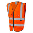 Lynton Class 2 Superior Waistcoat Orange - Indigo Supplies Ltd