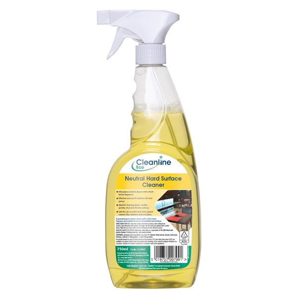 Cleanline Eco Hard Surface Cleaner RTU 750ML - Indigo Supplies Ltd