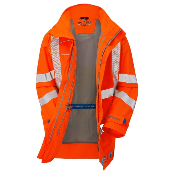 PULSAR EVO250 High Visibility Evolution Storm Coat Orange - Indigo Supplies Ltd