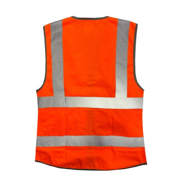 LYNMOUTH Superior Ladies Waistcoat ISO 20471 Class 1 Orange - Indigo Supplies Ltd
