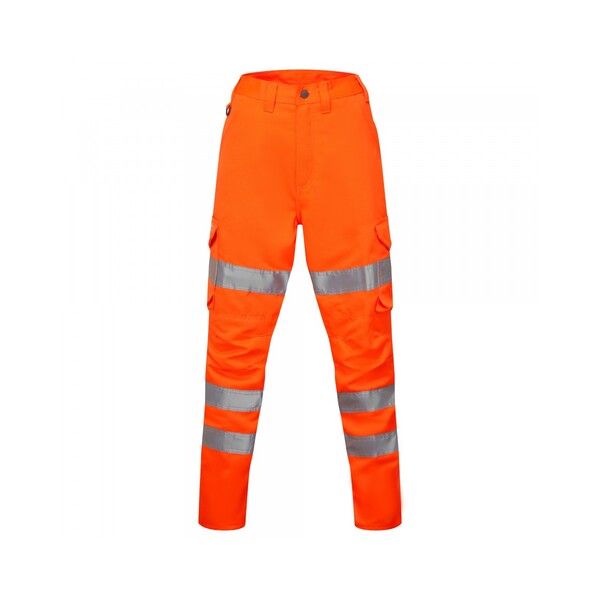 Leo Pennymoor High Visibility Ladies Combat Trousers Long Leg Orange - Indigo Supplies Ltd