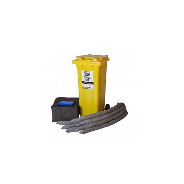 Maintenance Spill Kit In A Wheeled Bin 120 Litre - Indigo Supplies Ltd