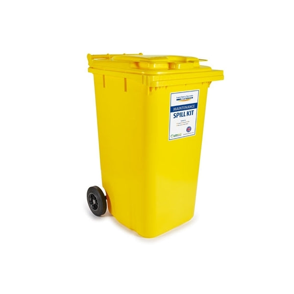 Maintenance Spill Kit In A Wheeled Bin 240 Litre - Indigo Supplies Ltd