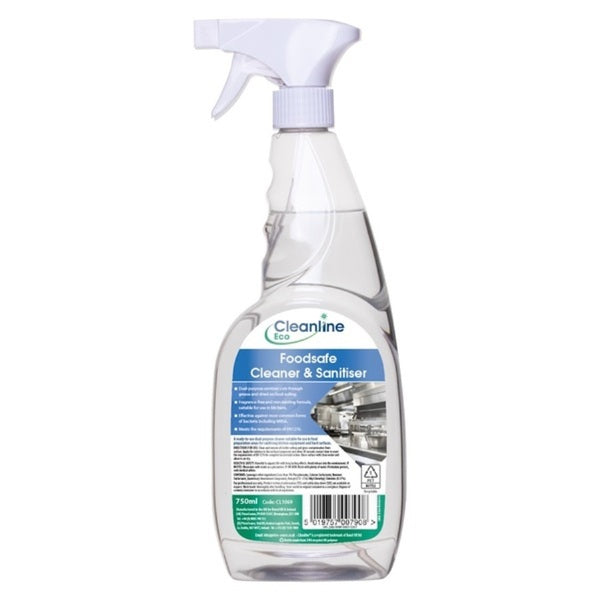 Cleanline Eco Food Safe Sanitiser Spray 750ML - Indigo Supplies Ltd