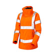 ROSEMOOR Superior High Visibility Ladies Breathable Rail Jacket Orange - Indigo Supplies Ltd