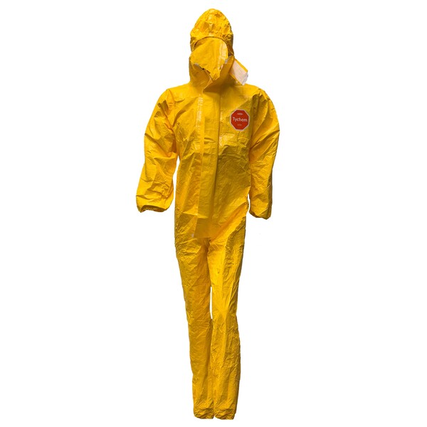 DuPont Tychem 2000 C Chemical Coverall Yellow - Indigo Supplies Ltd