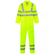 High Visibility Polycotton Boilersuit Yellow - Indigo Supplies Ltd