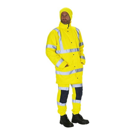 KeepSAFE High Visibility Standard Parka Yellow - Indigo Supplies Ltd