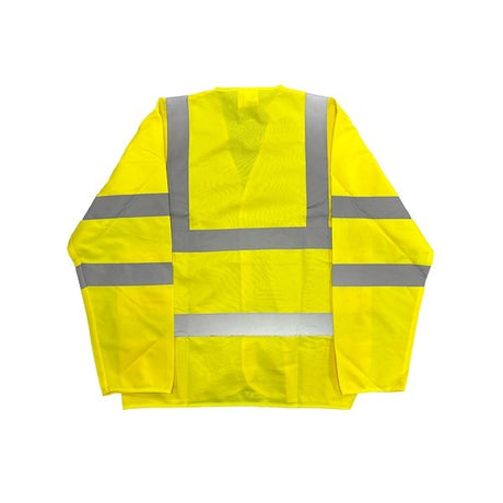 KeepSAFE High Visibility Sleeved Waistcoat Yellow - Indigo Supplies Ltd