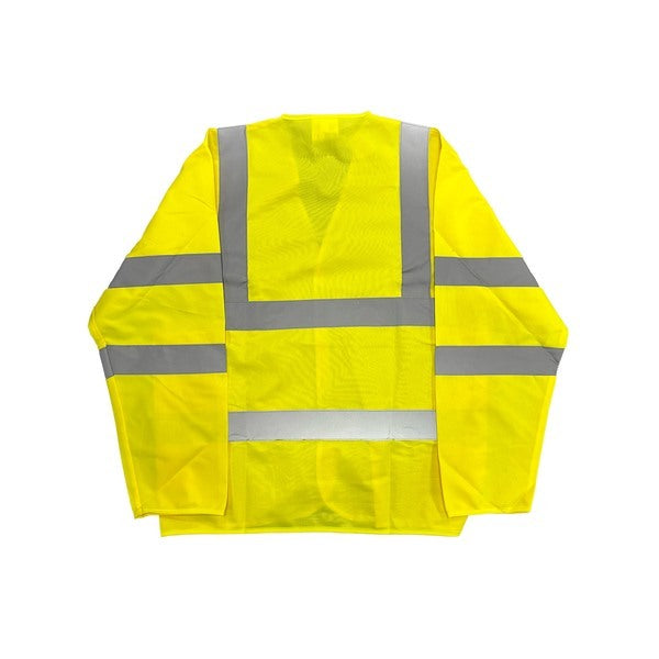 KeepSAFE High Visibility Sleeved Waistcoat Yellow - Indigo Supplies Ltd