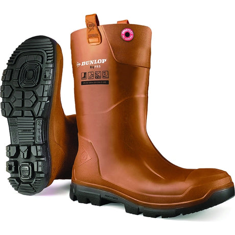 Dunlop Purofort Rig-Air Fur Lined Full Safety Wellington S5 CI SRA - Indigo Supplies Ltd