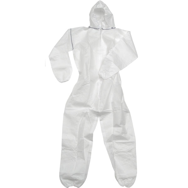 Disposable Coverall Type 5/6 C/W Hood White - Indigo Supplies Ltd