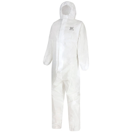 Disposable Coverall Type 5/6 C/W Hood White - Indigo Supplies Ltd