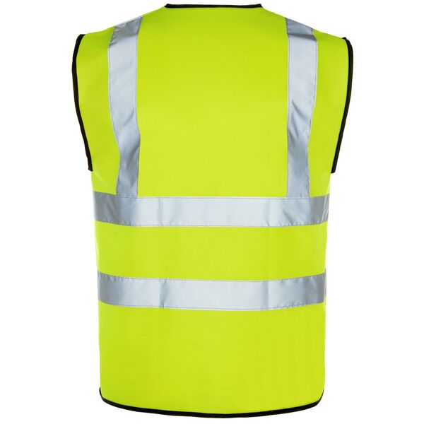 KeepSAFE High Visibility Double Band and Brace Waistcoat Yellow - Indigo Supplies Ltd