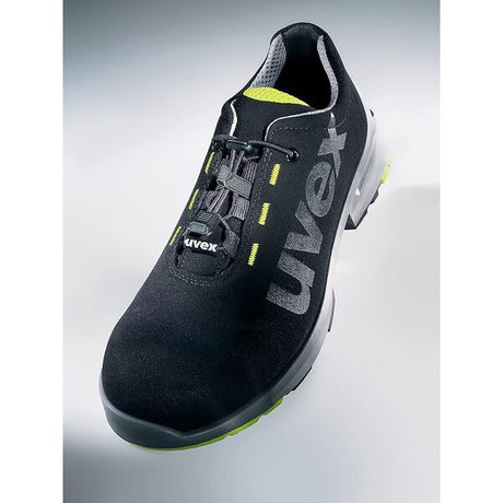 Uvex ONE Mens Safety Trainer Black/Yellow - Indigo Supplies Ltd