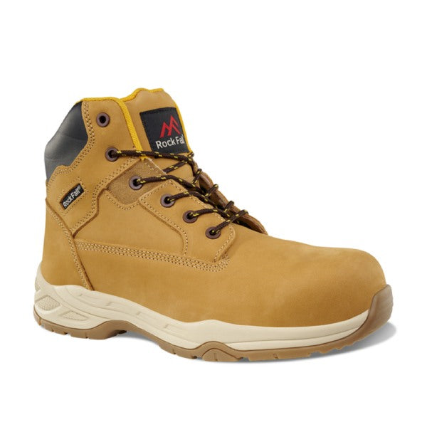 Rock Fall Flint Safety Boots S3 HRO SRC Honey - Indigo Supplies Ltd