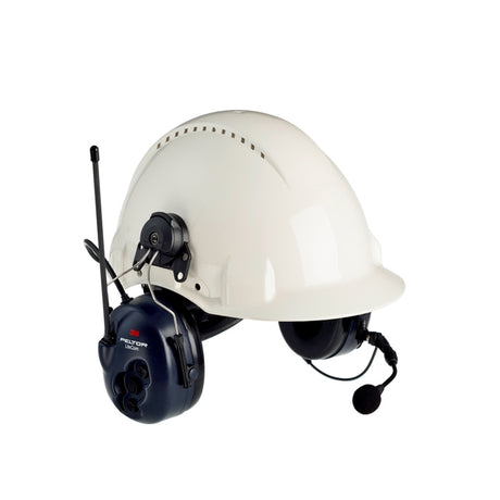 3M MT53H7P3E4400-EU PELTOR LiteCom Headset 33 dB PMR 446 MHz Hard Hat Attached - Indigo Supplies Ltd