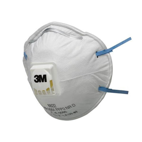 3M 8822 Cup-Shaped Valved Respirator - Indigo Supplies Ltd
