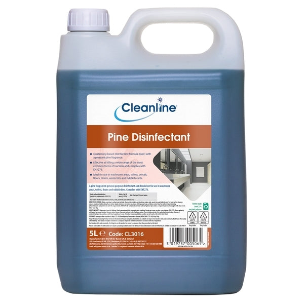 Cleanline Pine Disinfectant 5 Litre - Indigo Supplies Ltd