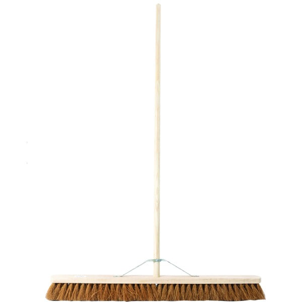 Natural Coco Platform Broom 36" c/w 54" Handle - Indigo Supplies Ltd