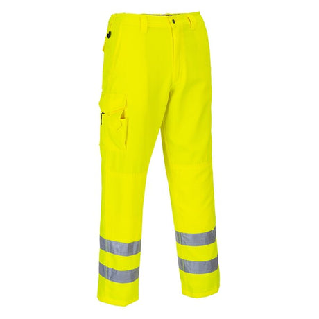 Portwest E046 High Visibility Combat Trousers Yellow - Indigo Supplies Ltd