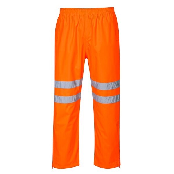 High Visibility Rail Track Trousers Regular Leg Orange - Indigo Supplies Ltd