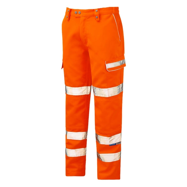 PULSAR PR336 Rail Spec High Visibility Combat Trouser Short Leg Orange - Indigo Supplies Ltd