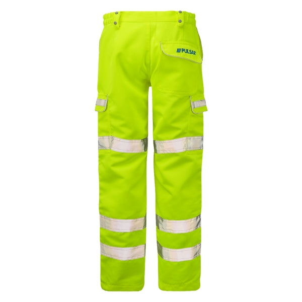 PULSAR P346 High Visibility Combat Trouser Tall Leg Yellow - Indigo Supplies Ltd