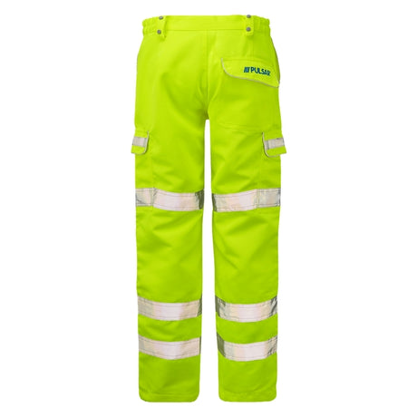 PULSAR P346 High Visibility Combat Trouser Tall Leg Yellow - Indigo Supplies Ltd