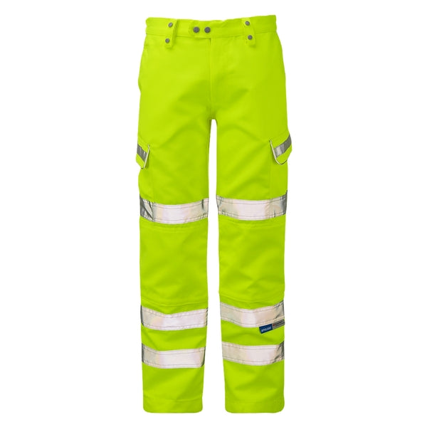 PULSAR P346 High Visibility Combat Trouser Short Leg Yellow - Indigo Supplies Ltd