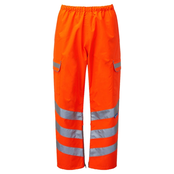 PULSAR PR503 High Visibility Overtrousers Orange - Indigo Supplies Ltd
