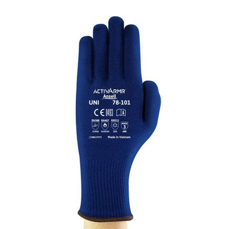 Ansell Therm-A-Knit Knitwrist Glove Blue - Indigo Supplies Ltd