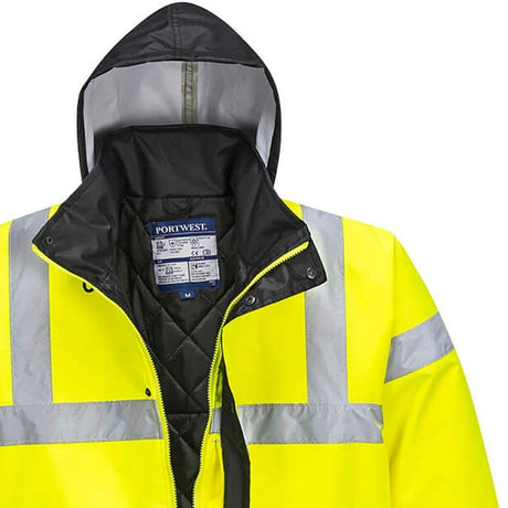 Portwest S446 High Visibility Traffic Jacket Yellow/Black - Indigo Supplies Ltd