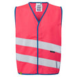 Leo Kids NEONSTARS Hi-Vis Waistcoat Pink - Indigo Supplies Ltd