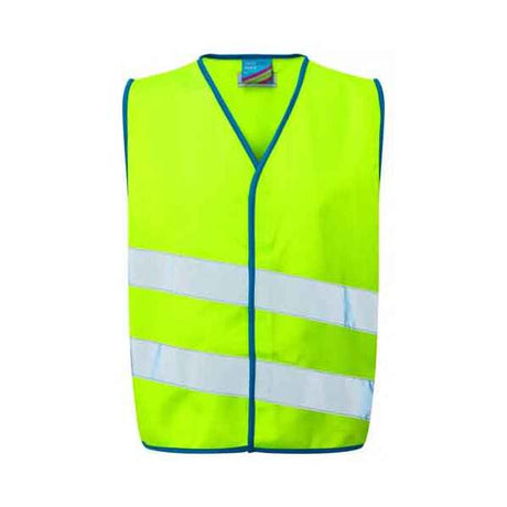Kids NEONSTARS Hi-Vis Waistcoat Lime Green - Indigo Supplies Ltd