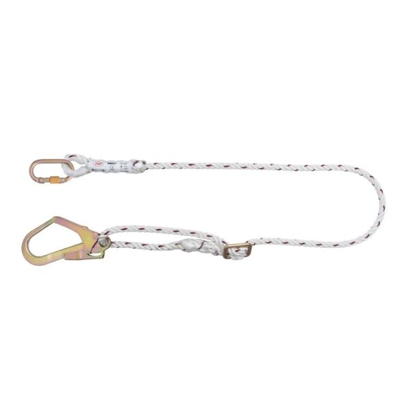 JSP FAR0312 Adjustable Restraint Lanyard c/w Scaffold Hook 2M - Indigo Supplies Ltd
