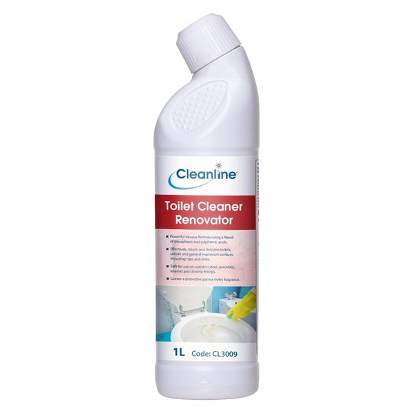 Cleanline Toilet Cleaner Renovator 1 Litre - Indigo Supplies Ltd