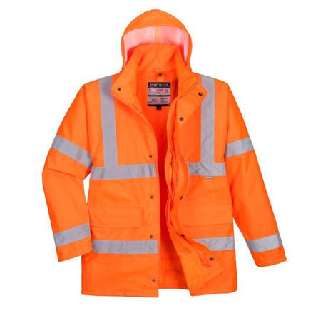 Portwest S468 High Visibility 4-In-1 Traffic Jacket Orange - Indigo Supplies Ltd