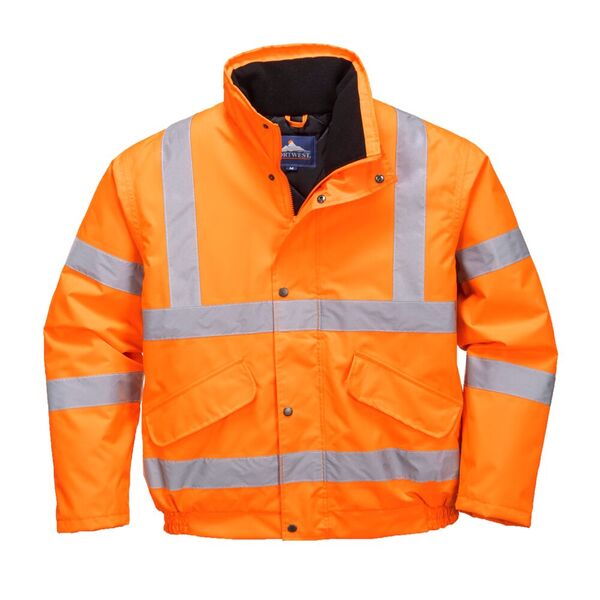 Portwest RT32 High Visibility Bomber Jacket Orange - Indigo Supplies Ltd