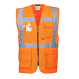 Portwest S476 Executive High Visibility Waistcoat Orange - Indigo Supplies Ltd