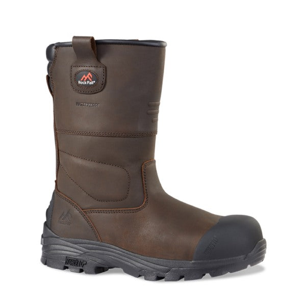 Rock Fall Texas RF70 Waterproof Rigger Boots S3 HI CI WR HRO SRC Brown - Indigo Supplies Ltd