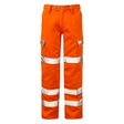 PULSAR PR336 Rail Spec High Visibility Combat Trouser Reg Leg Orange - Indigo Supplies Ltd