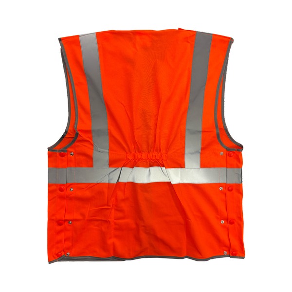 KeepSAFE High-Visibility Rail Waistcoat Orange - Indigo Supplies Ltd