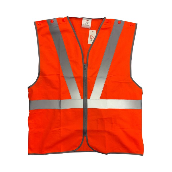 KeepSAFE High-Visibility Rail Waistcoat Orange - Indigo Supplies Ltd
