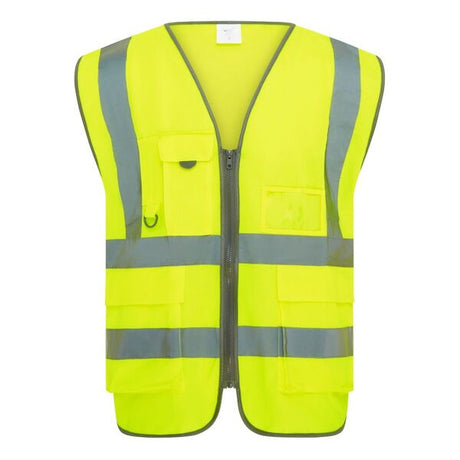 High Visibility Executive Waistcoat Yellow - Indigo Supplies Ltd