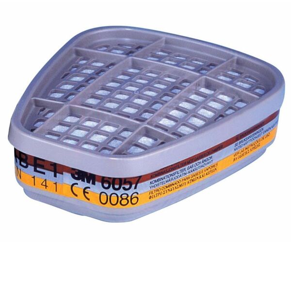 3M 6057 Respirators 6000 Series Gas Vapour Abe1 Filters (Pack 2) - Indigo Supplies Ltd